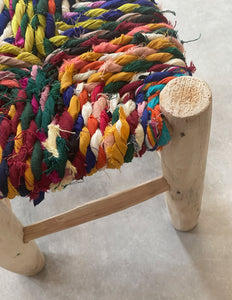 Handmade stool ( Mix colors )