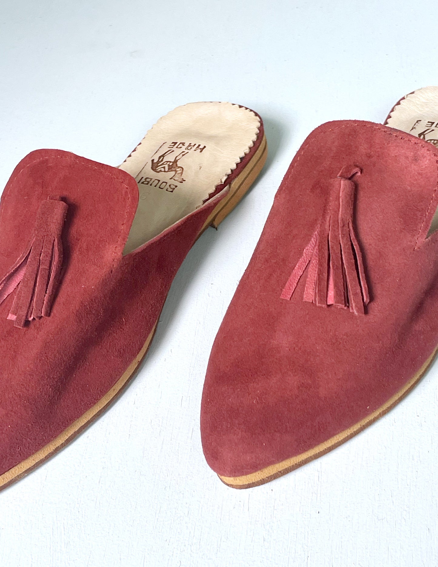 Suede babouche