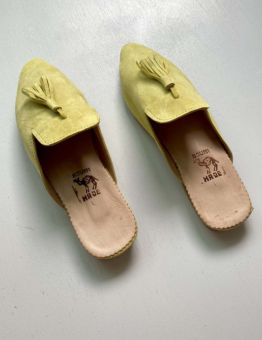 Suede babouche