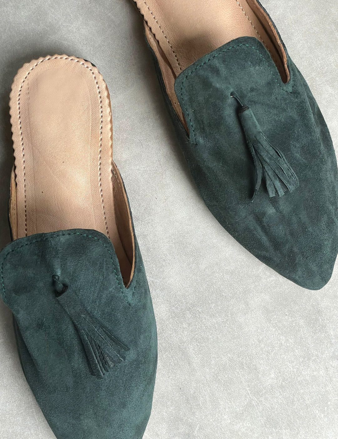 Suede babouche