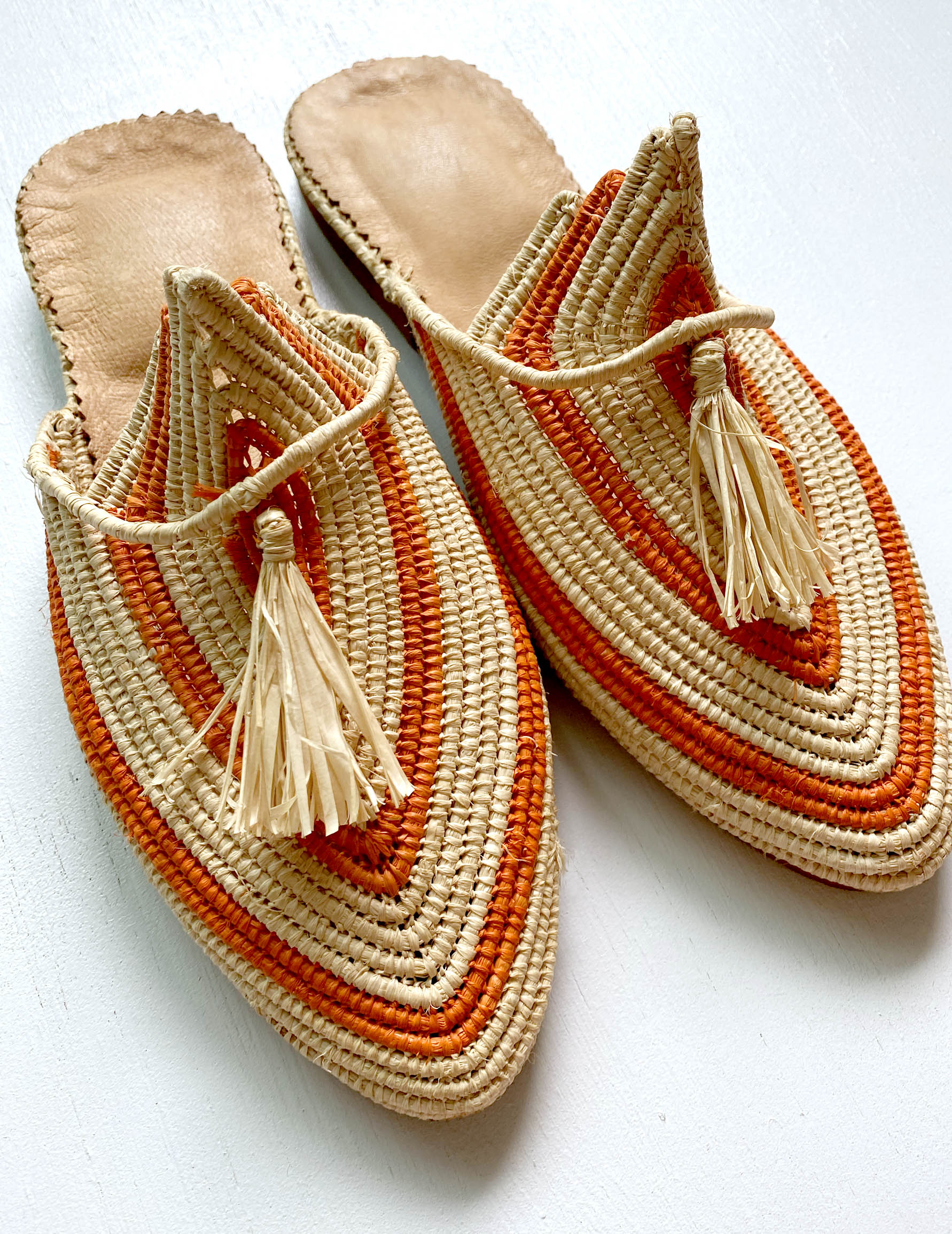 Raffia sandal