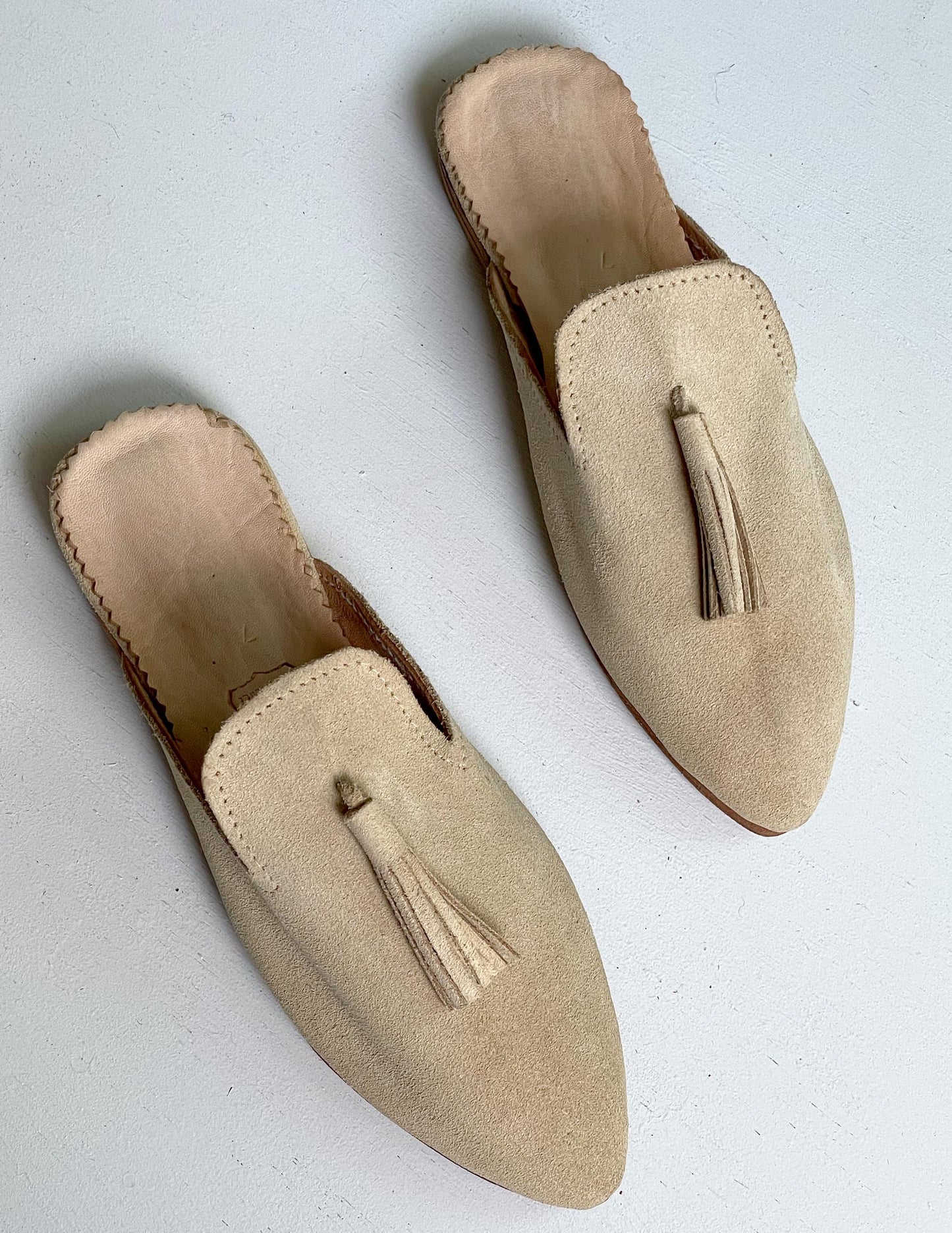 Suede babouche