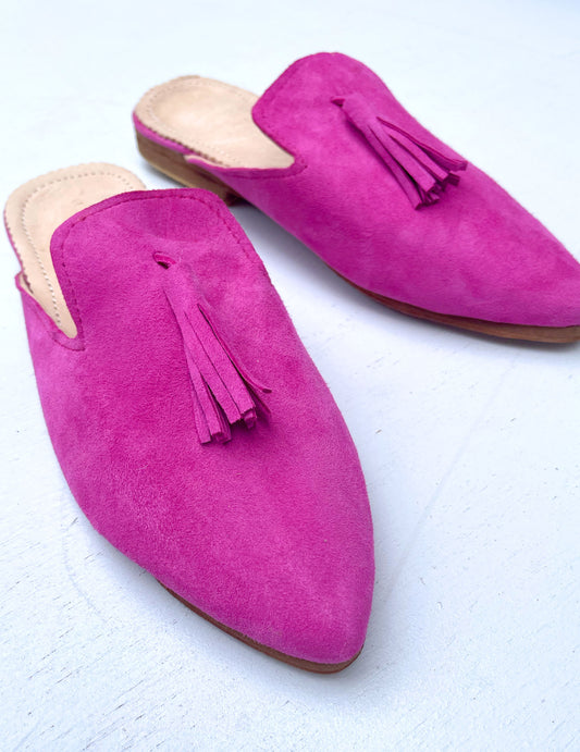 Suede babouche