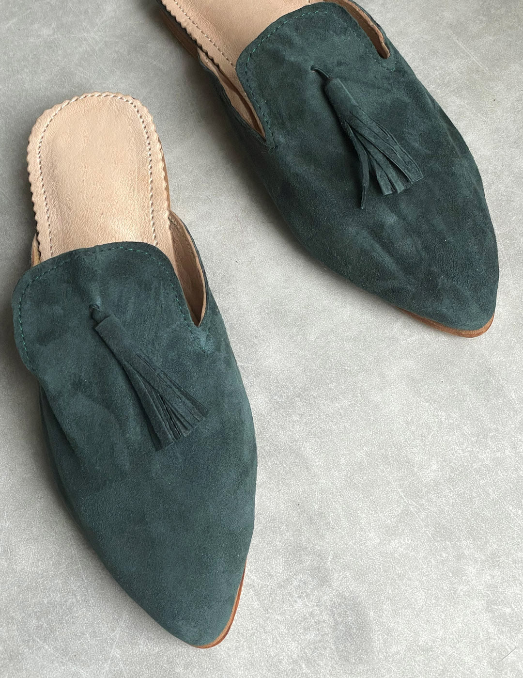 Suede babouche