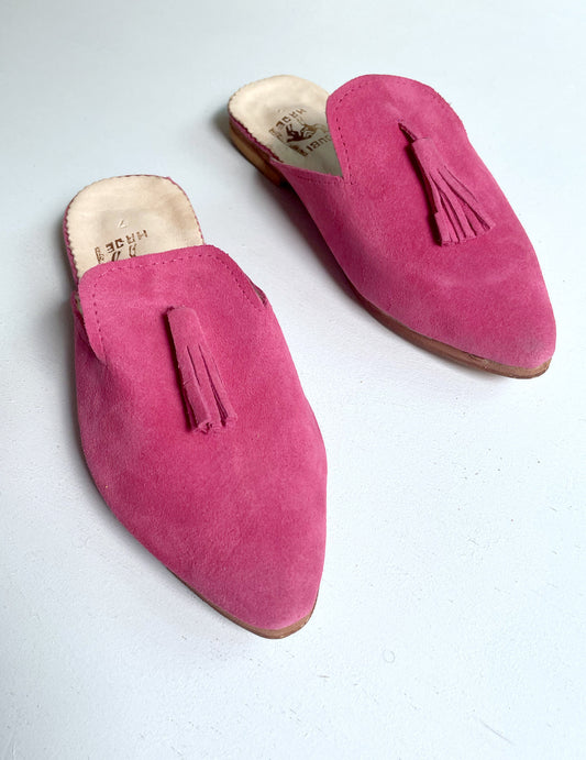 Suede babouche