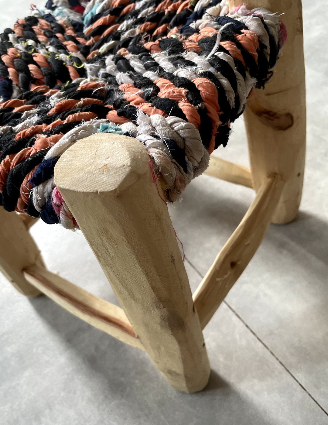 Handmade stool ( Mix colors )