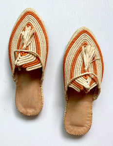 Raffia sandal