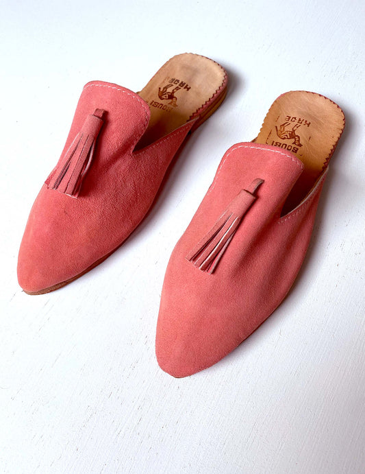 Suede babouche