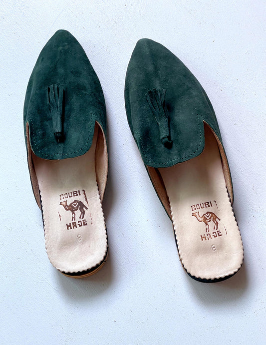 Suede babouche
