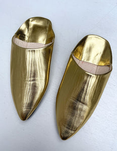 Gold Metallic babouche