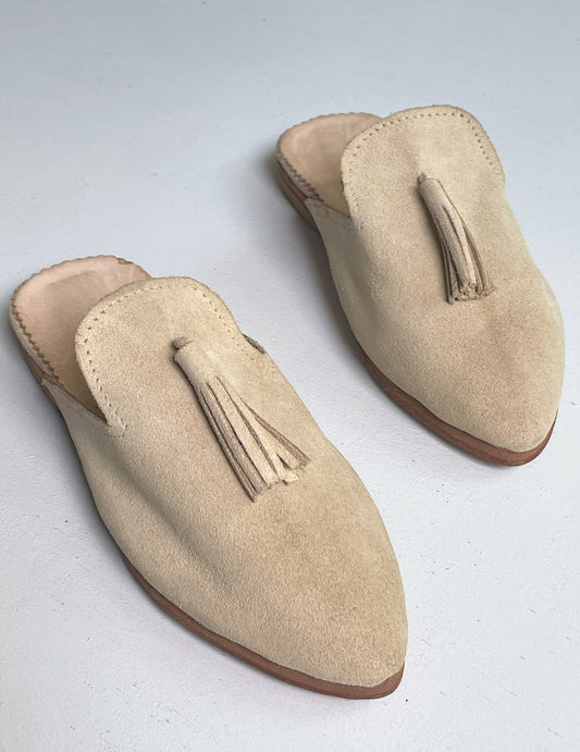 Suede babouche