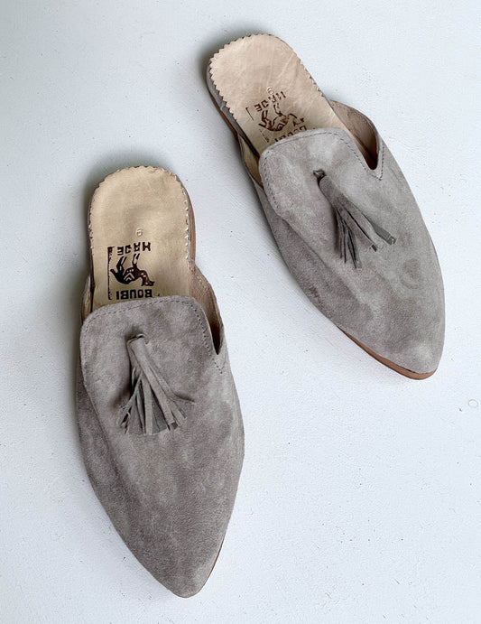 Suede babouche