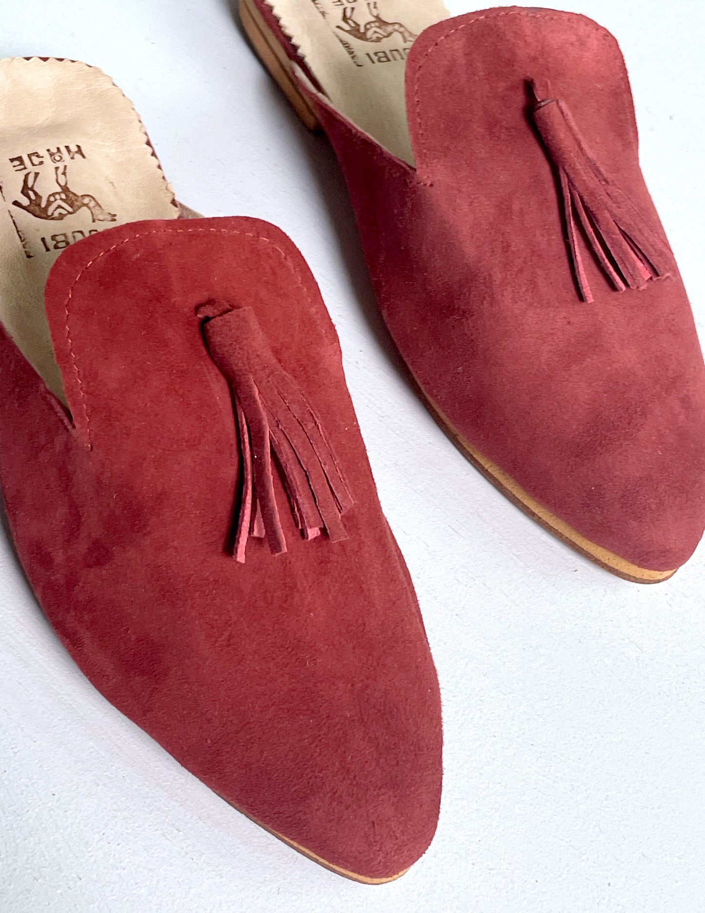Suede babouche