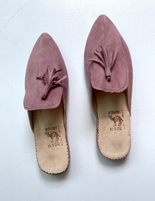 Suede babouche