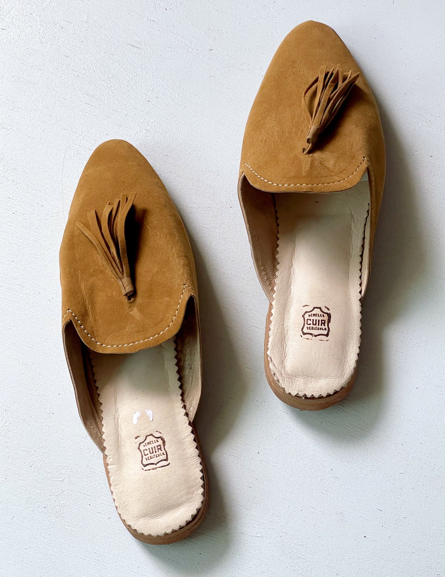 Suede babouche