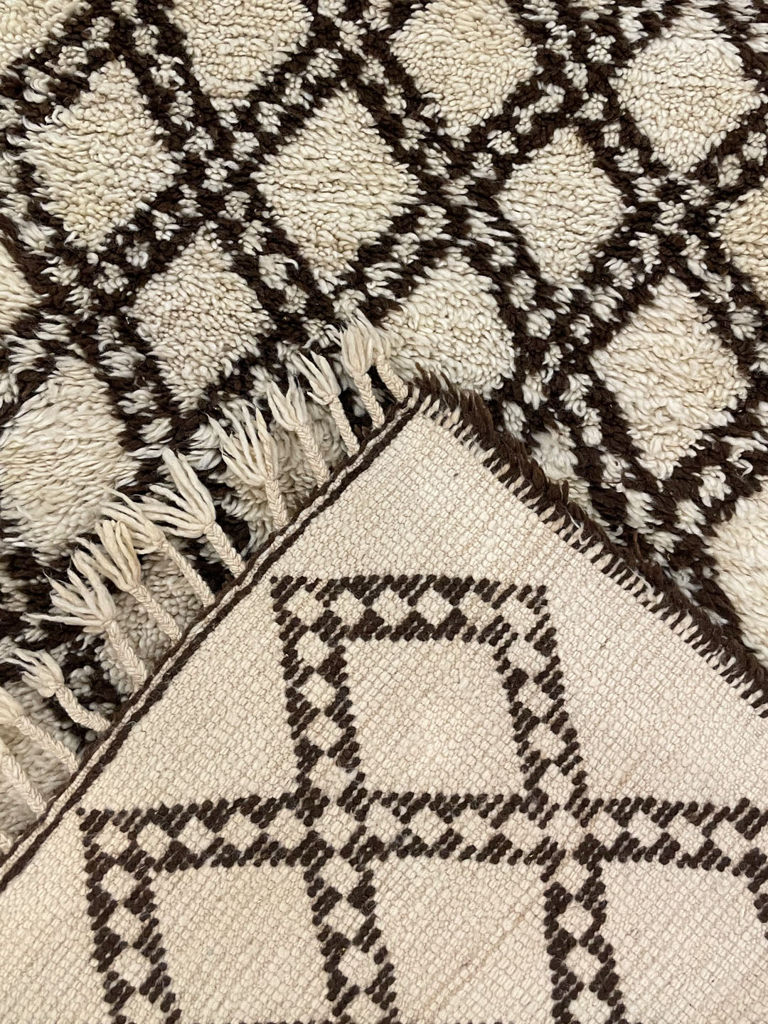 Vintage beni Ouarain rug