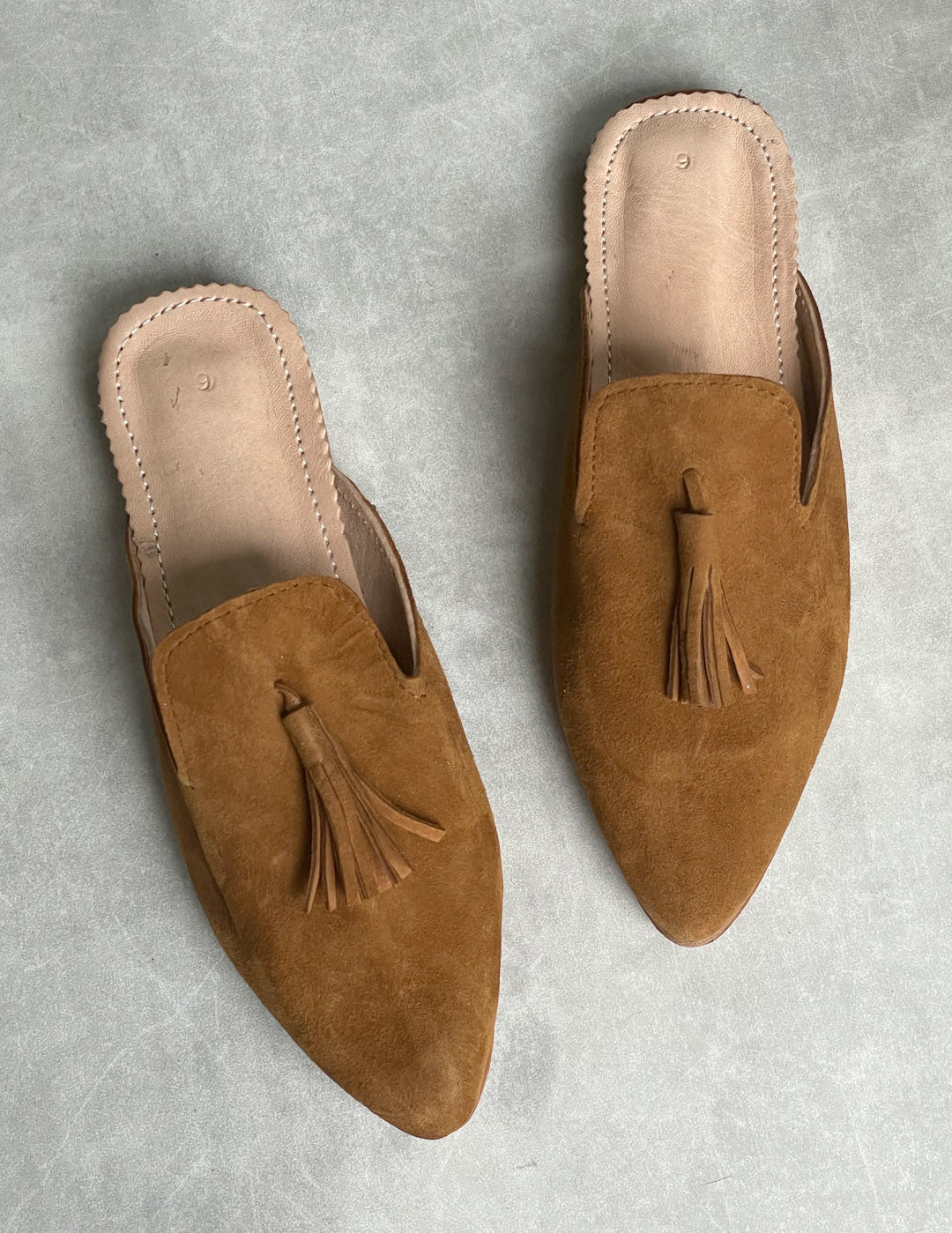 Suede babouche