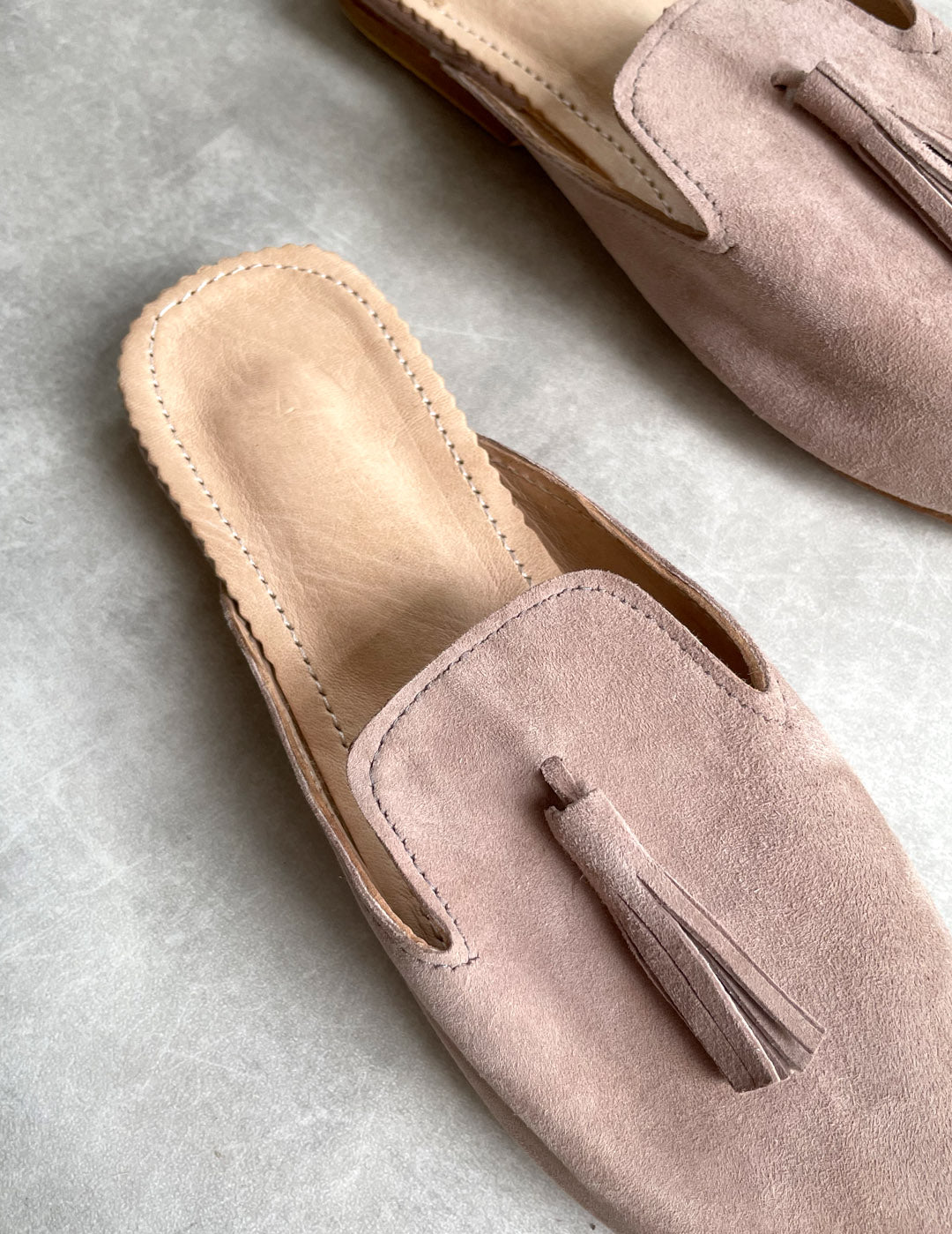 Suede babouche