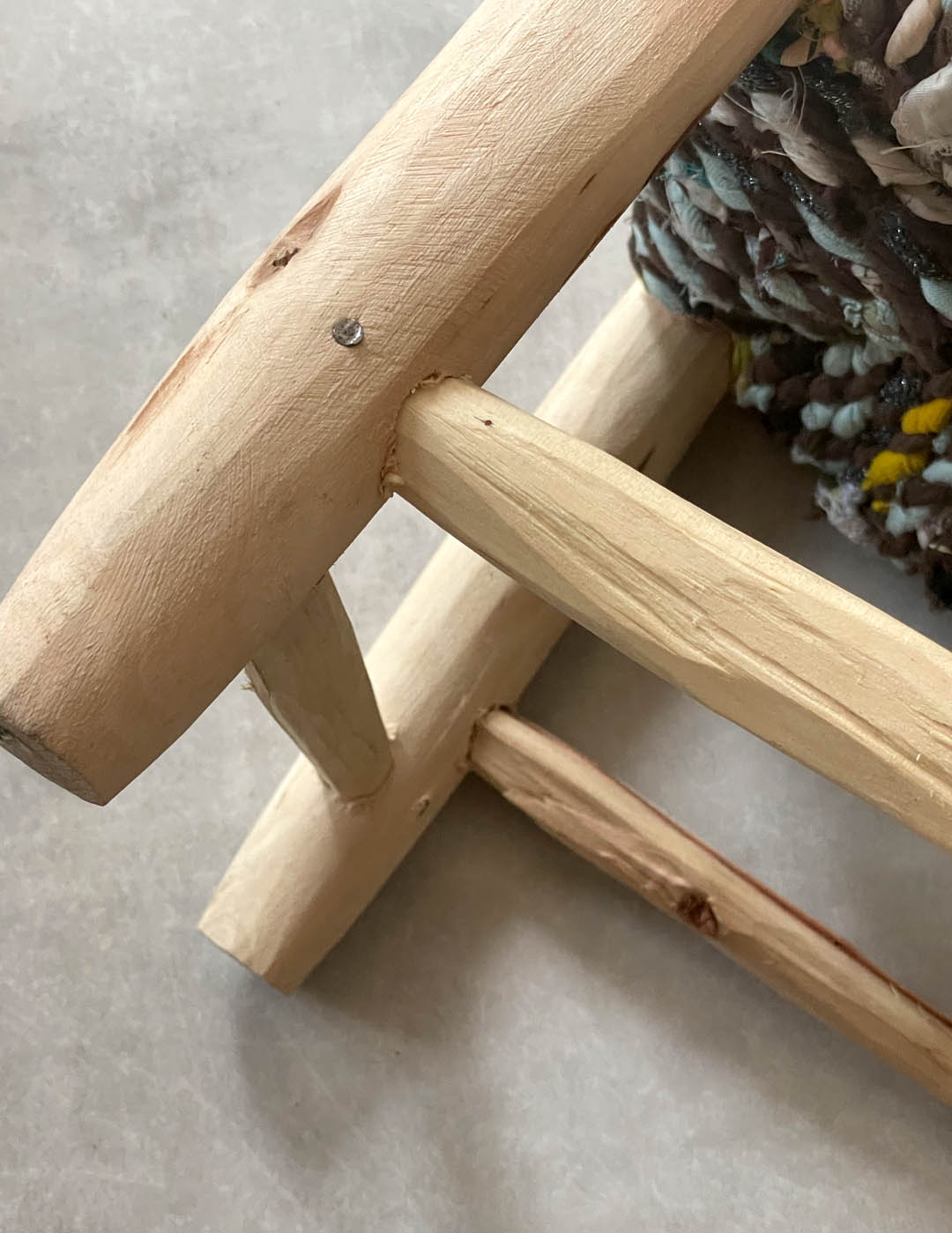 Handmade stool ( Mix colors )