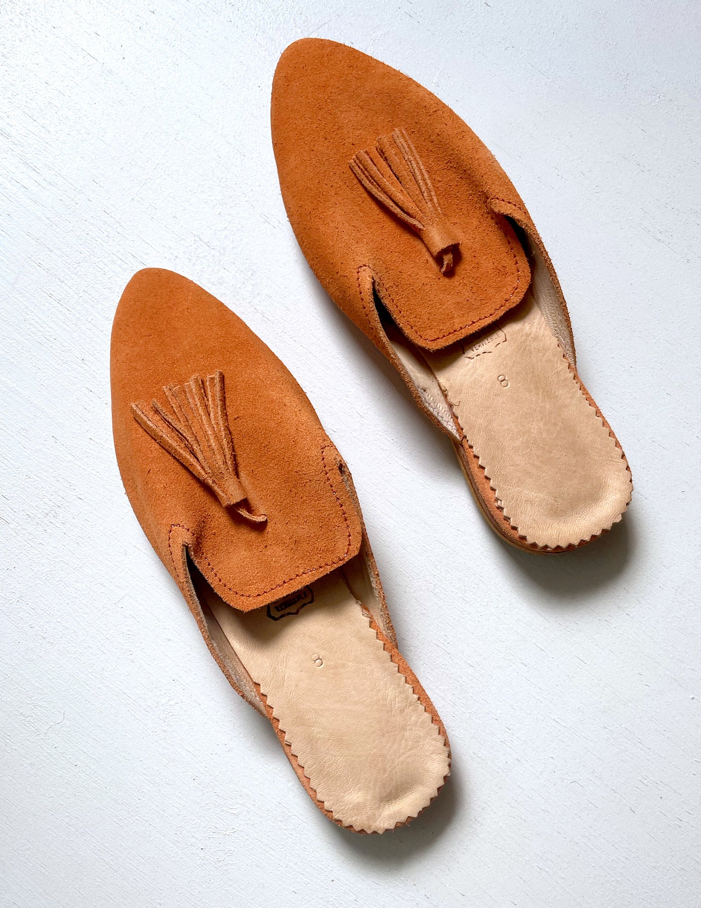 Suede babouche