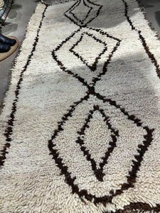 Vintage beni Ouarain rug